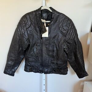 Black moto Leather Jacket